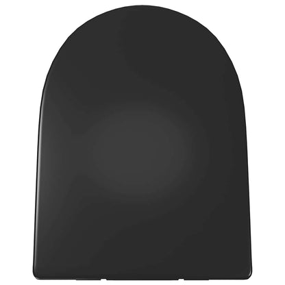 145023 vidaXL Soft-close Toilet Seat with Quick-release Design Black