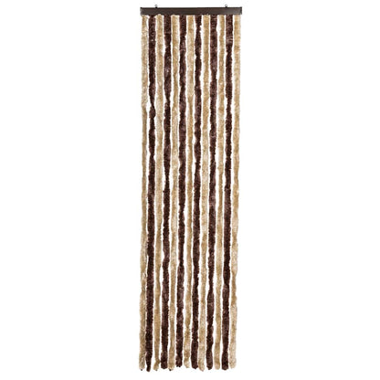 vidaXL Insect Curtain Beige and Light Brown 56x185 cm Chenille