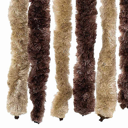 vidaXL Insect Curtain Beige and Light Brown 56x185 cm Chenille
