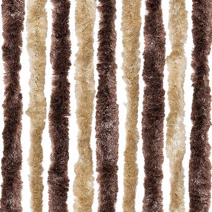 vidaXL Insect Curtain Beige and Light Brown 56x185 cm Chenille