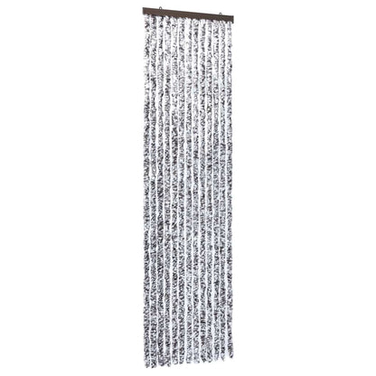 284276 vidaXL Insect Curtain Brown and Beige 56x185 cm Chenille