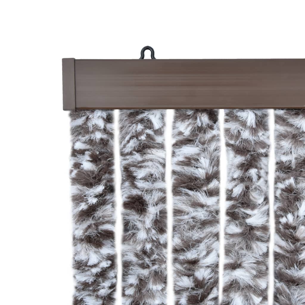 vidaXL Insect Curtain Brown and Beige 56x185 cm Chenille