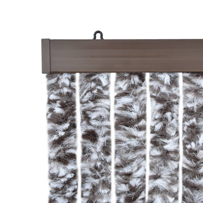 vidaXL Insect Curtain Brown and Beige 56x185 cm Chenille