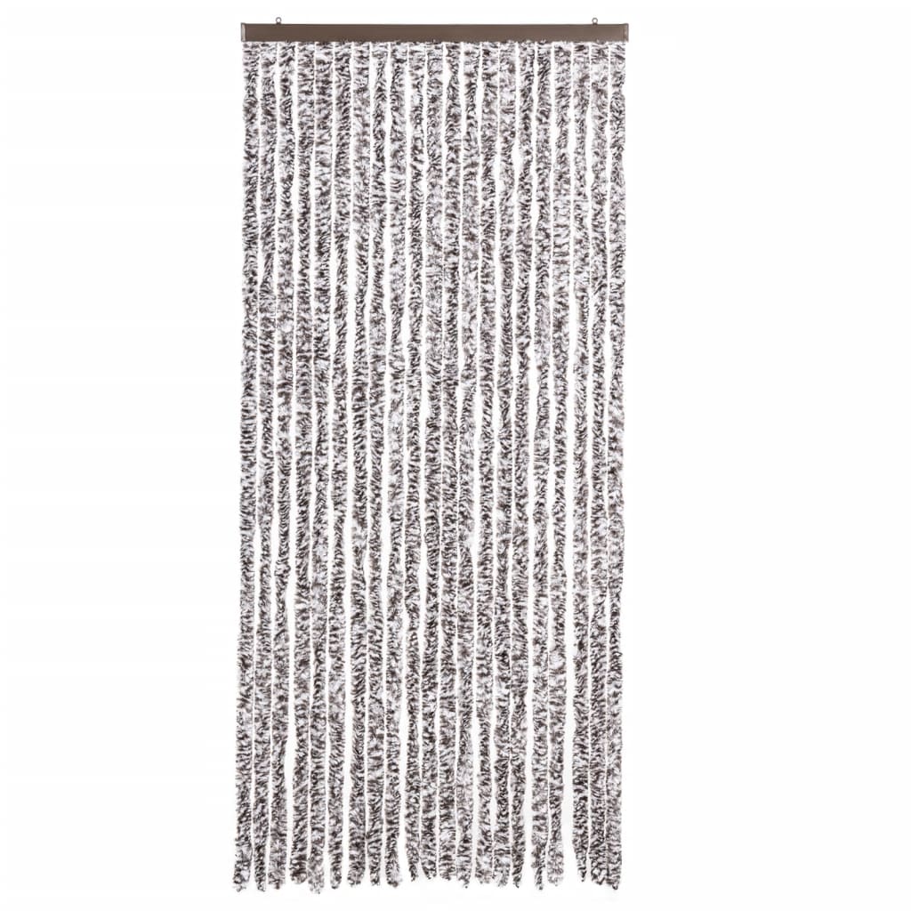 vidaXL Insect Curtain Brown and Beige 90x220 cm Chenille