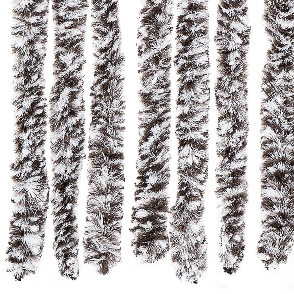 vidaXL Insect Curtain Brown and Beige 90x220 cm Chenille