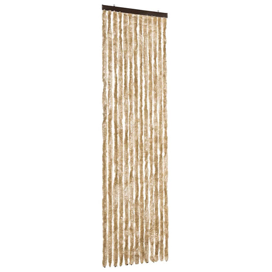 284282 vidaXL Insect Curtain Beige 56x185 cm Chenille