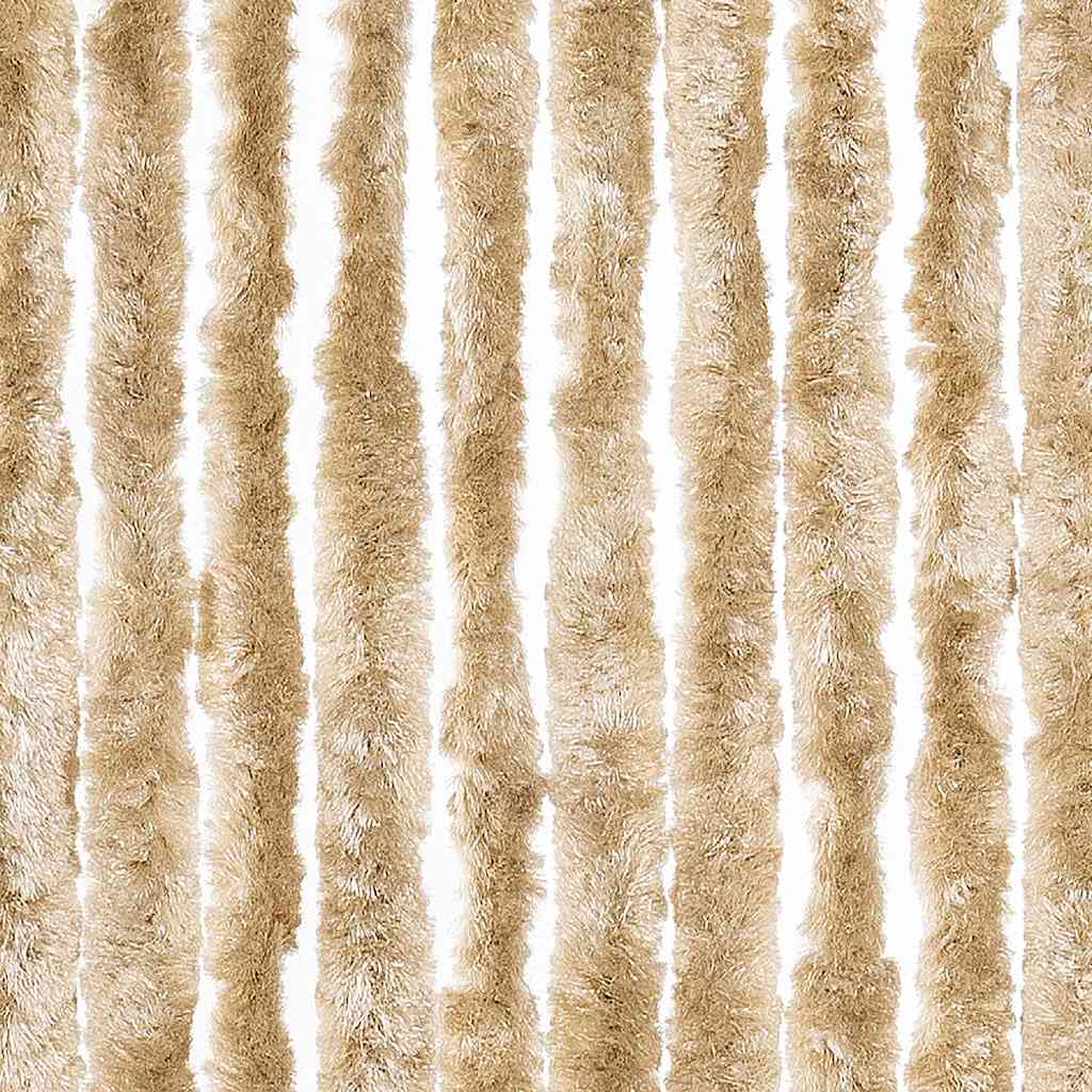 284282 vidaXL Insect Curtain Beige 56x185 cm Chenille