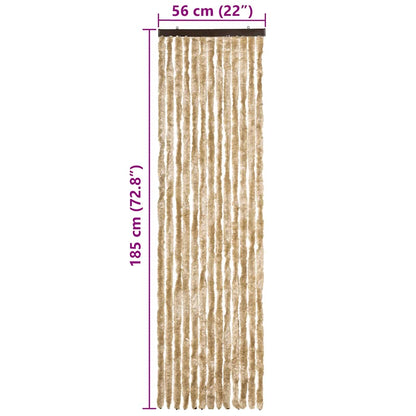 vidaXL Insect Curtain Beige 56x185 cm Chenille