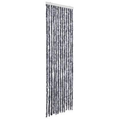 284285 vidaXL Insect Curtain Silver 56x185 cm Chenille