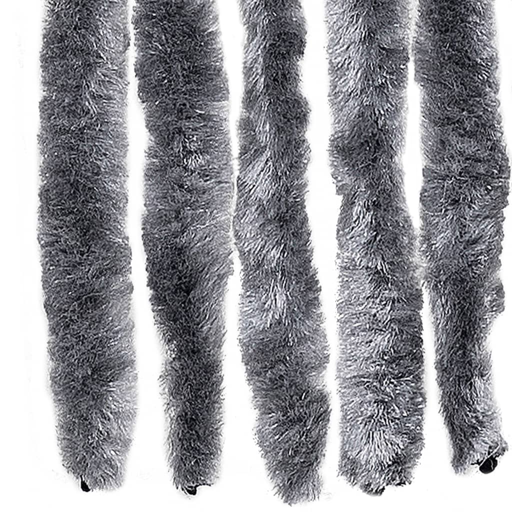 vidaXL Insect Curtain Silver 100x220 cm Chenille