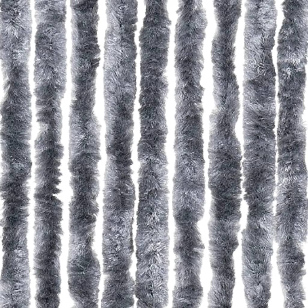 vidaXL Insect Curtain Silver 100x220 cm Chenille