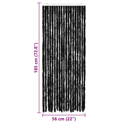 vidaXL Insect Curtain Anthracite 56x185 cm Chenille