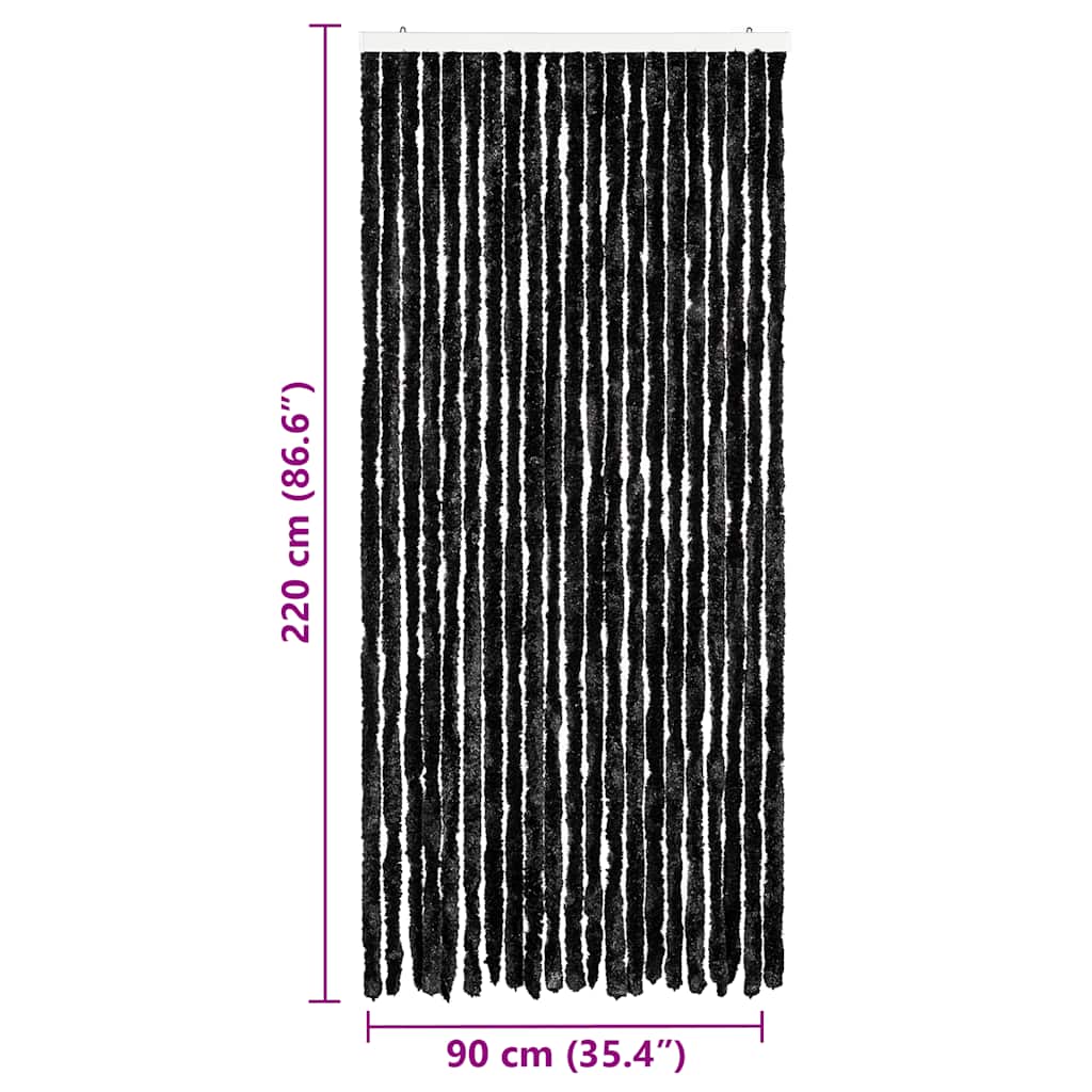vidaXL Insect Curtain Anthracite 90x220 cm Chenille