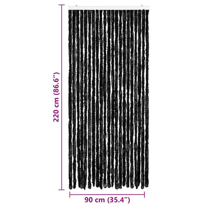 vidaXL Insect Curtain Anthracite 90x220 cm Chenille