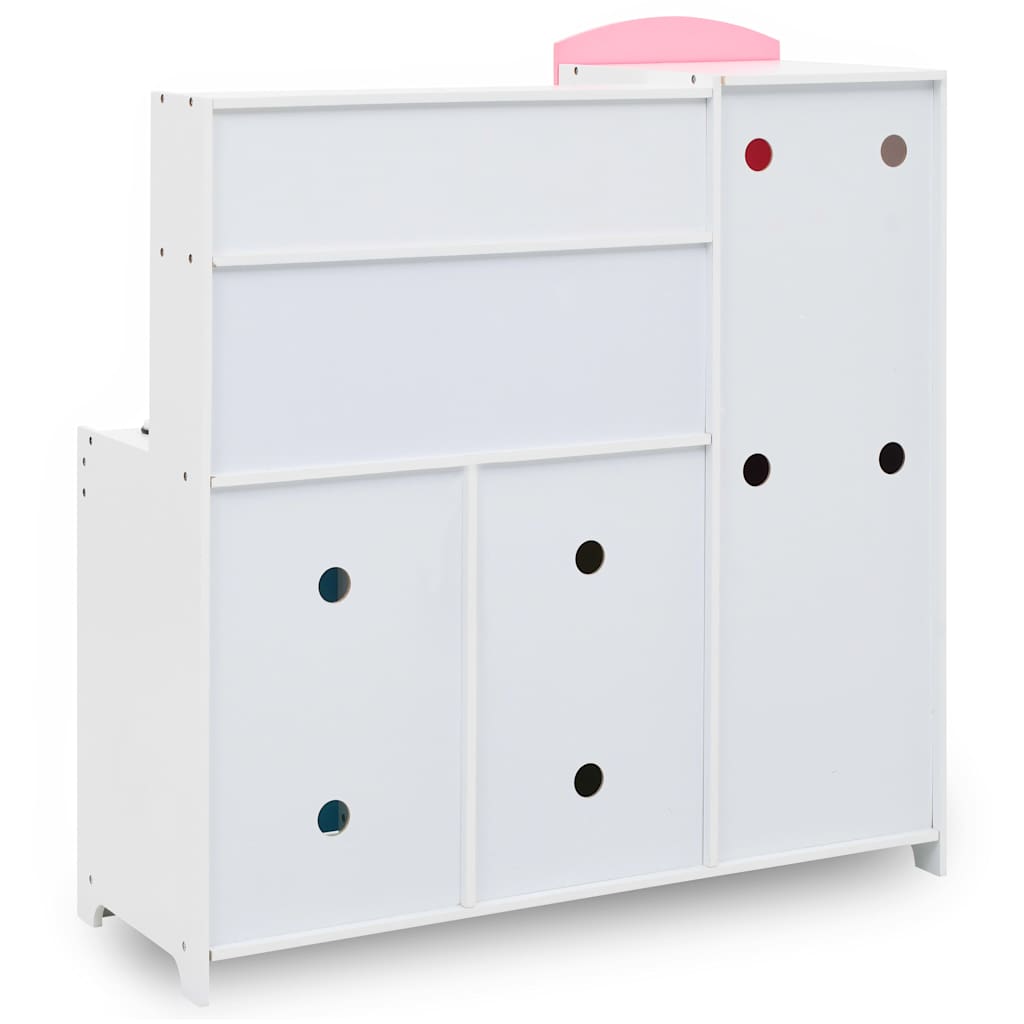 80255 vidaXL Kids'Play Kitchen MDF 80x30x85 cm Multicolour