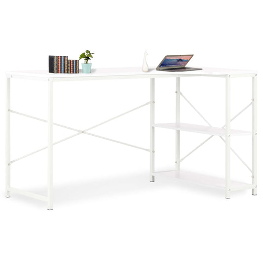 20262 vidaXL Computer Desk White 120x72x70 cm