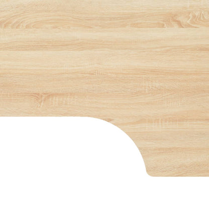 vidaXL Computer Desk Black and Oak 120x72x70 cm