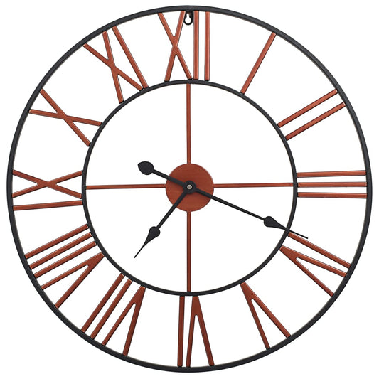 283864 vidaXL Wall Clock Metal 58 cm Red