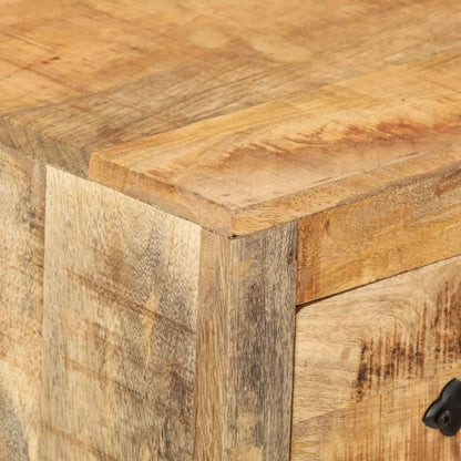 vidaXL Sideboard | Natural | Solid Mango Wood and Galvanised Steel | Medium