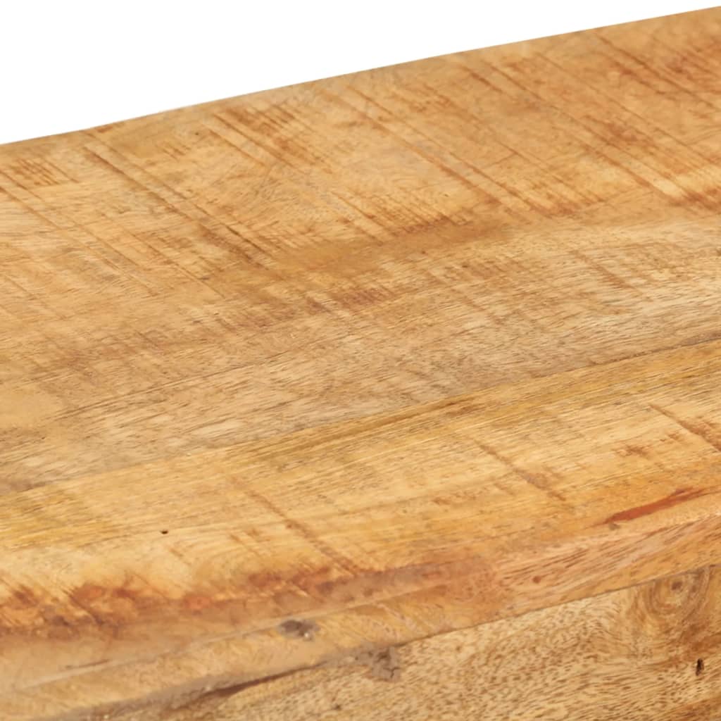 vidaXL Sideboard | Natural | Solid Mango Wood and Galvanised Steel | Medium