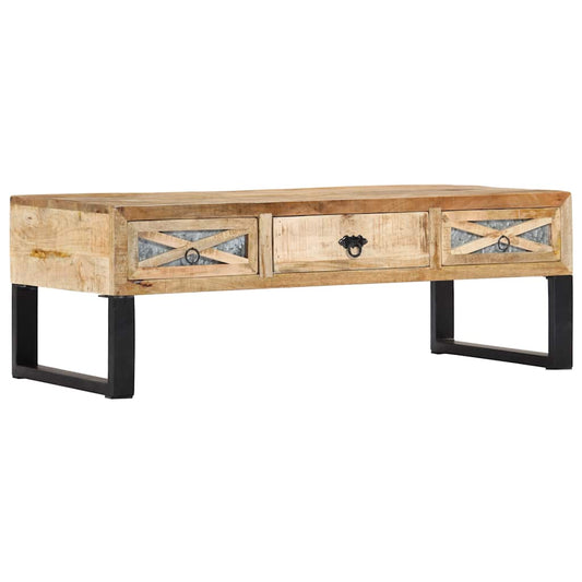 282760 vidaXL Coffee Table 110x50x38 cm Solid Mango Wood