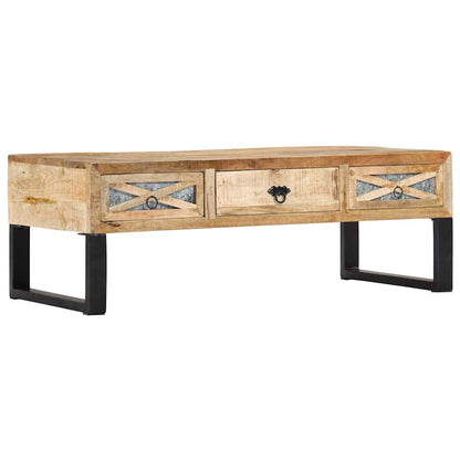 282760 vidaXL Coffee Table 110x50x38 cm Solid Mango Wood