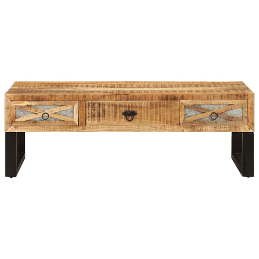 282760 vidaXL Coffee Table 110x50x38 cm Solid Mango Wood