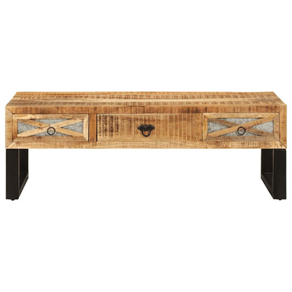 282760 vidaXL Coffee Table 110x50x38 cm Solid Mango Wood