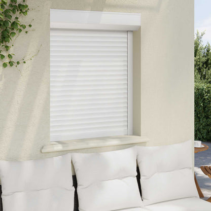 vidaXL Roller Shutter White 80 x 100 cm Aluminium and Polyurethane