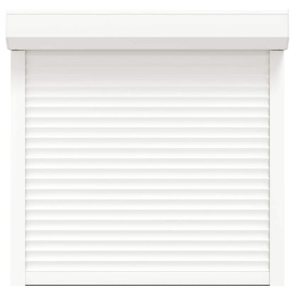 vidaXL Roller Shutter White 100 x 100 cm Aluminium and Polyurethane