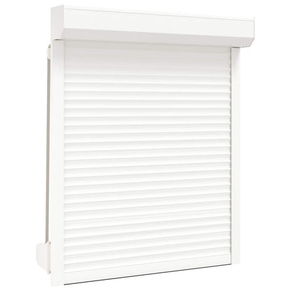 vidaXL Roller Shutter White 100 x 130 cm Aluminium and Polyurethane