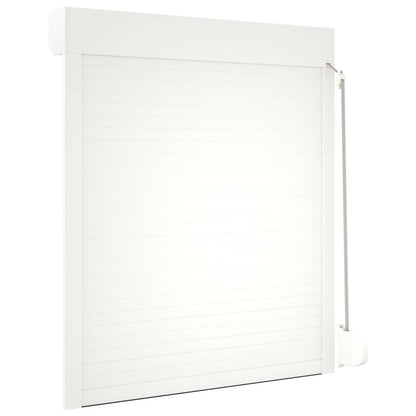 vidaXL Roller Shutter White 100 x 130 cm Aluminium and Polyurethane