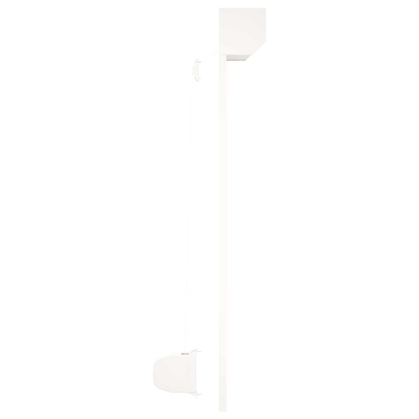 vidaXL Roller Shutter White 100 x 130 cm Aluminium and Polyurethane
