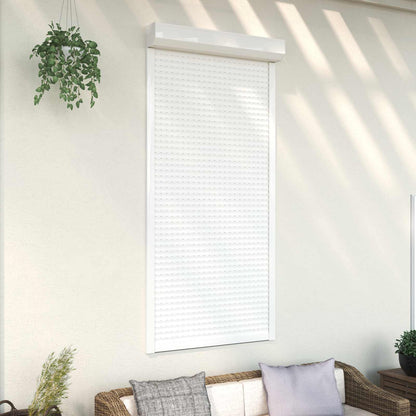 vidaXL Roller Shutter White 100 x 210 cm Aluminium and Polyurethane