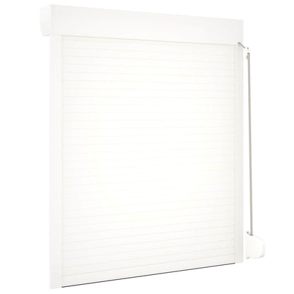 vidaXL Roller Shutter White 110 x 130 cm Aluminium and Polyurethane