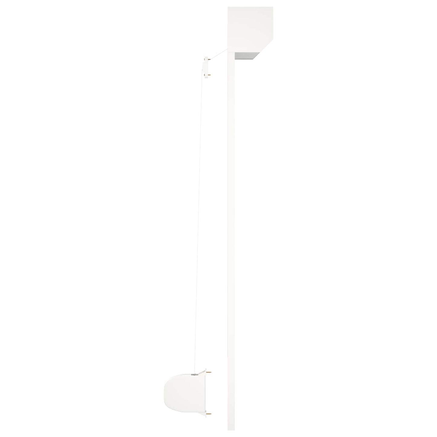 vidaXL Roller Shutter White 110 x 130 cm Aluminium and Polyurethane