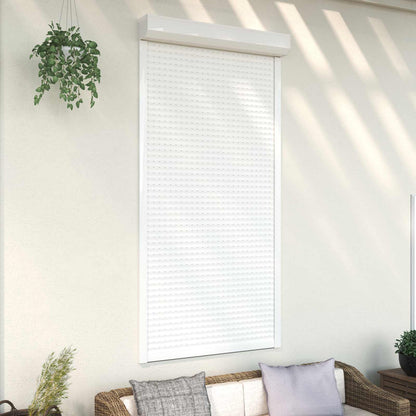 vidaXL Roller Shutter White 110 x 220 cm Aluminium and Polyurethane