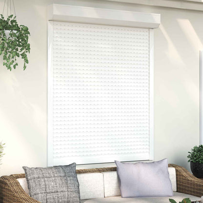 vidaXL Roller Shutter White 120 x 150 cm Aluminium and Polyurethane