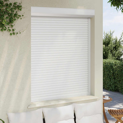 vidaXL Roller Shutter White 120 x 150 cm Aluminium and Polyurethane