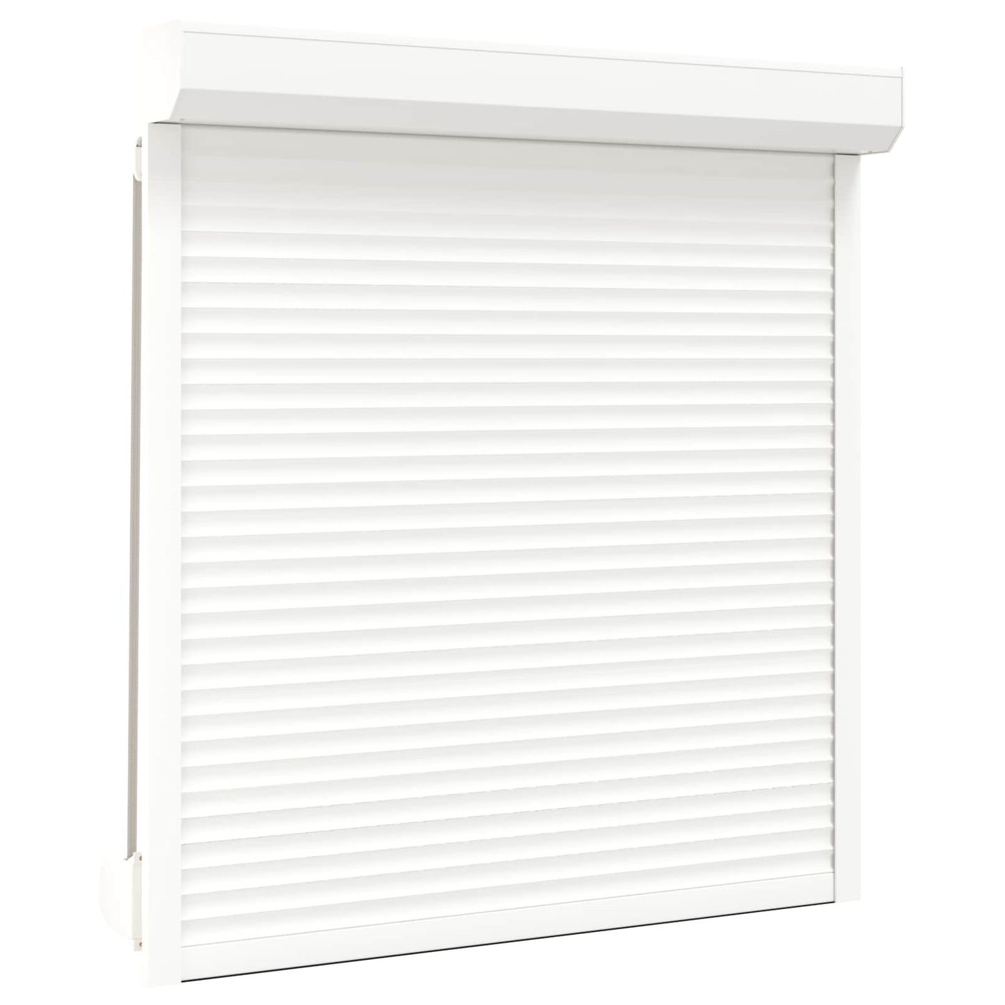 vidaXL Roller Shutter White 130 x 140 cm Aluminium and Polyurethane