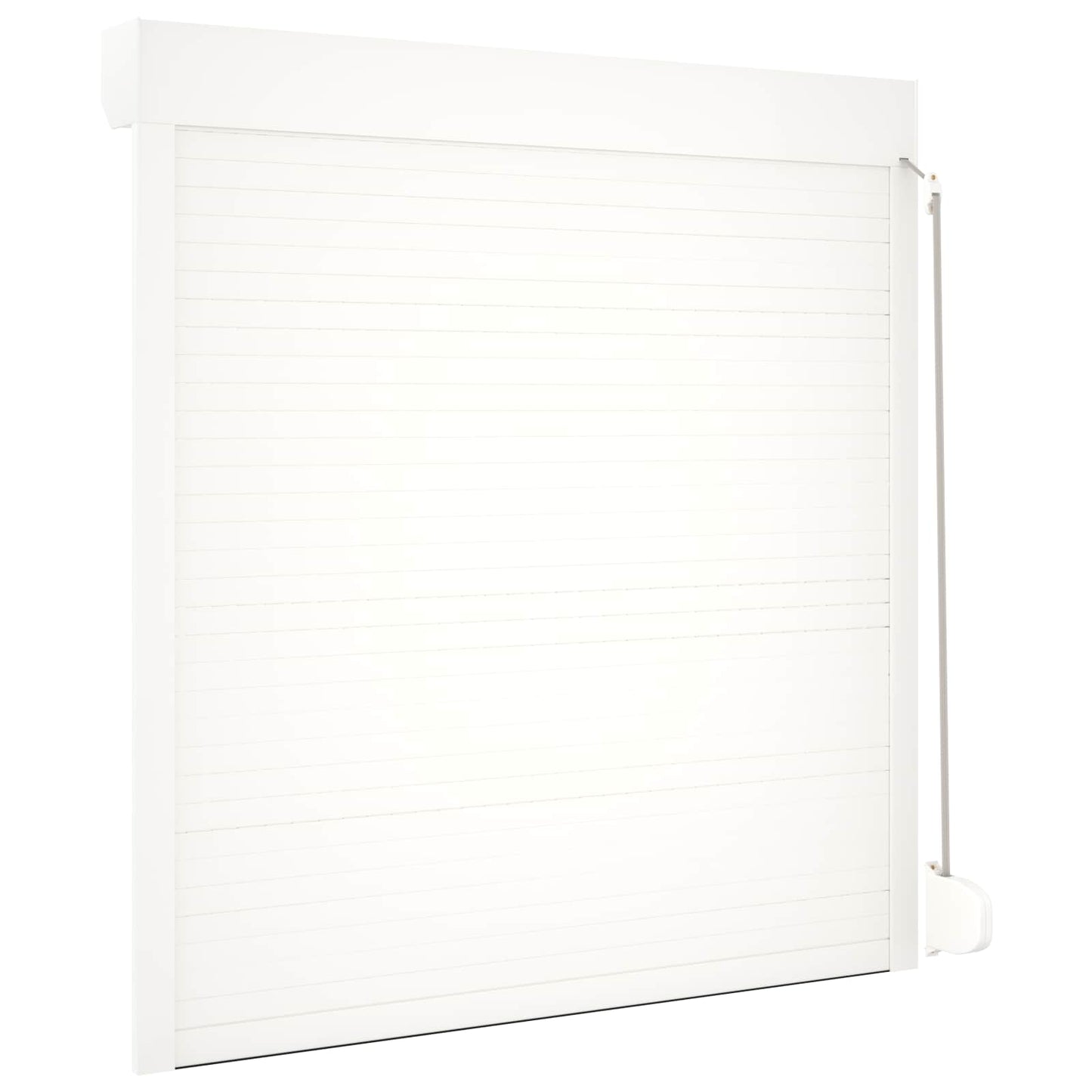 vidaXL Roller Shutter White 130 x 140 cm Aluminium and Polyurethane