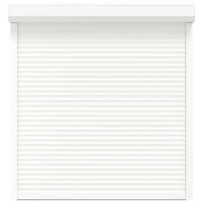 vidaXL Roller Shutter White 140 x 150 cm Aluminium and Polyurethane
