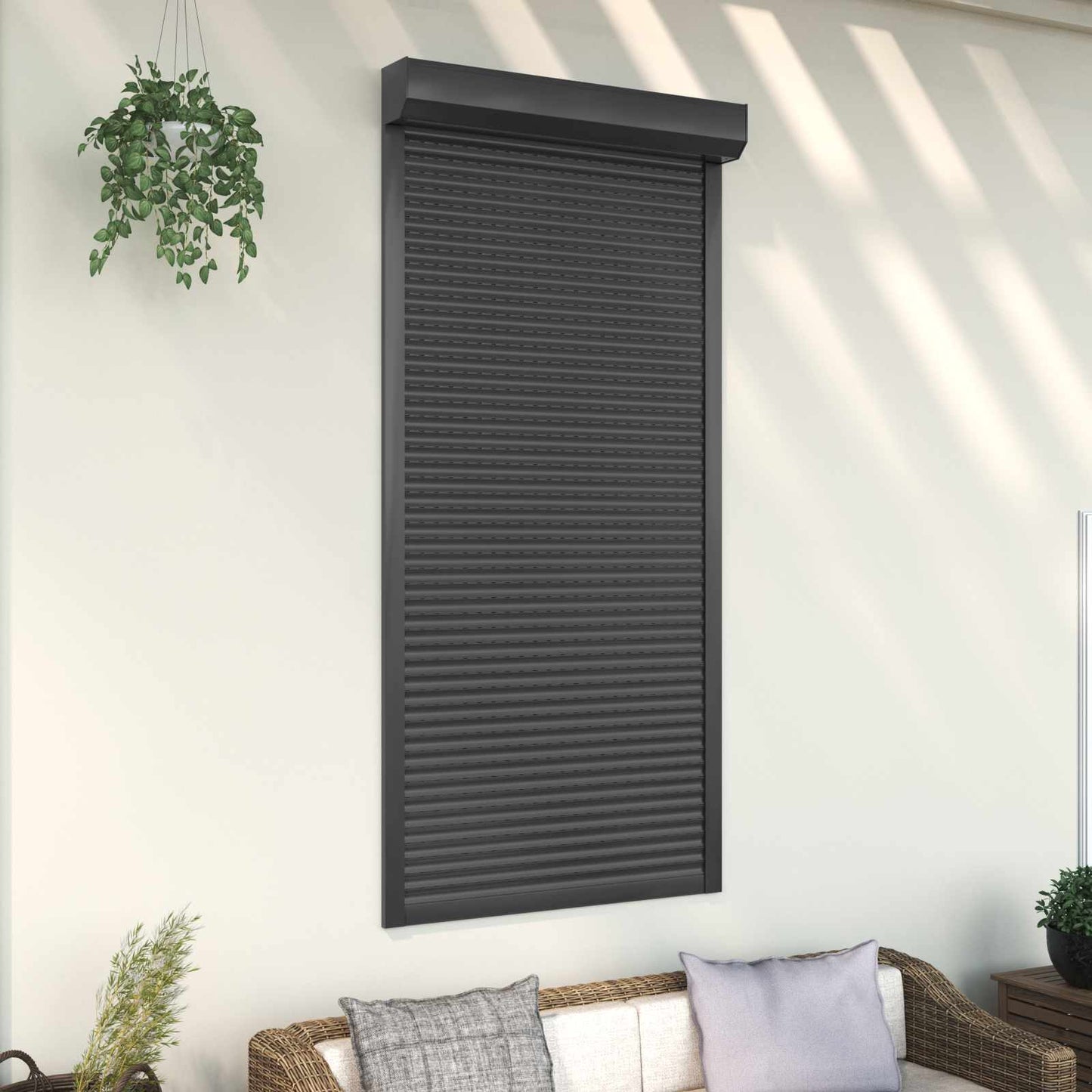 vidaXL Roller Shutter Manual Anthracite 100 x 210 cm