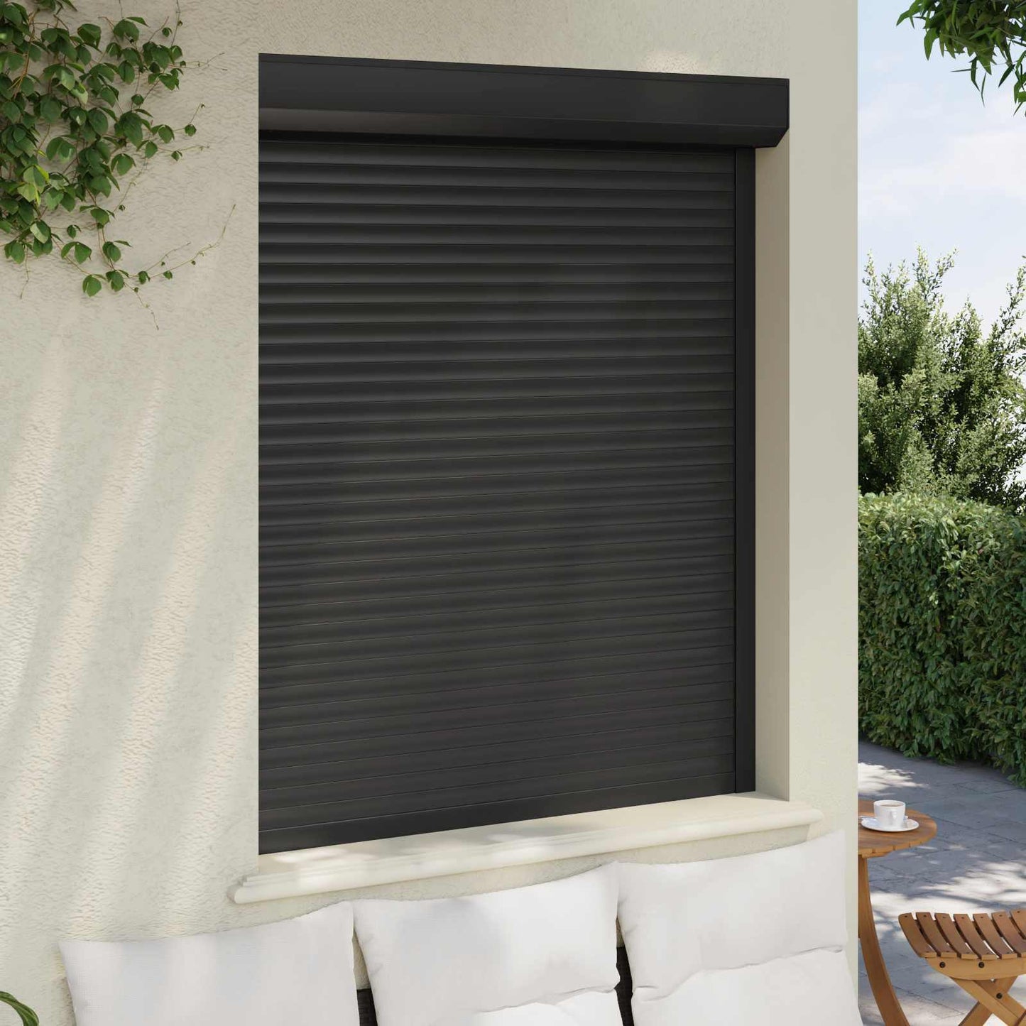 vidaXL Roller Shutter Manual Anthracite 120 x 150 cm