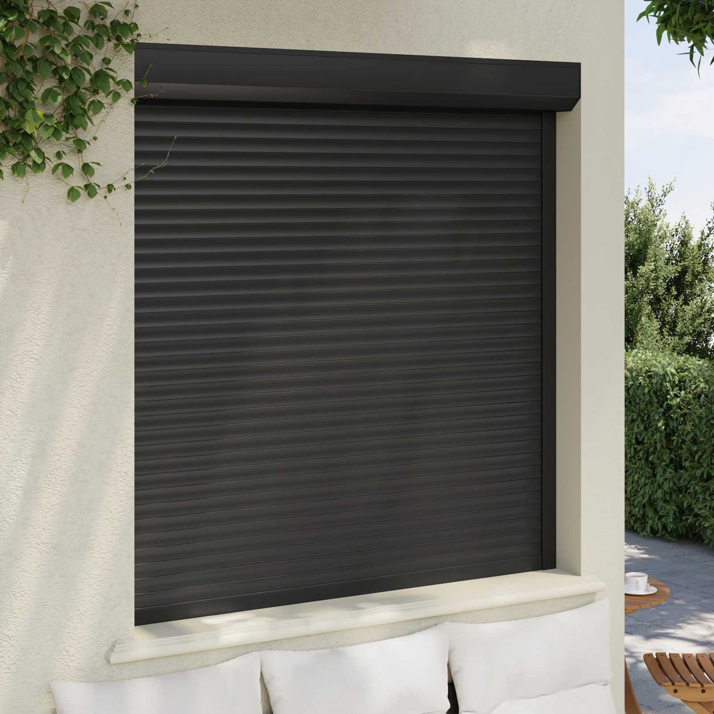 vidaXL Roller Shutter Manual Anthracite 140 x 150 cm