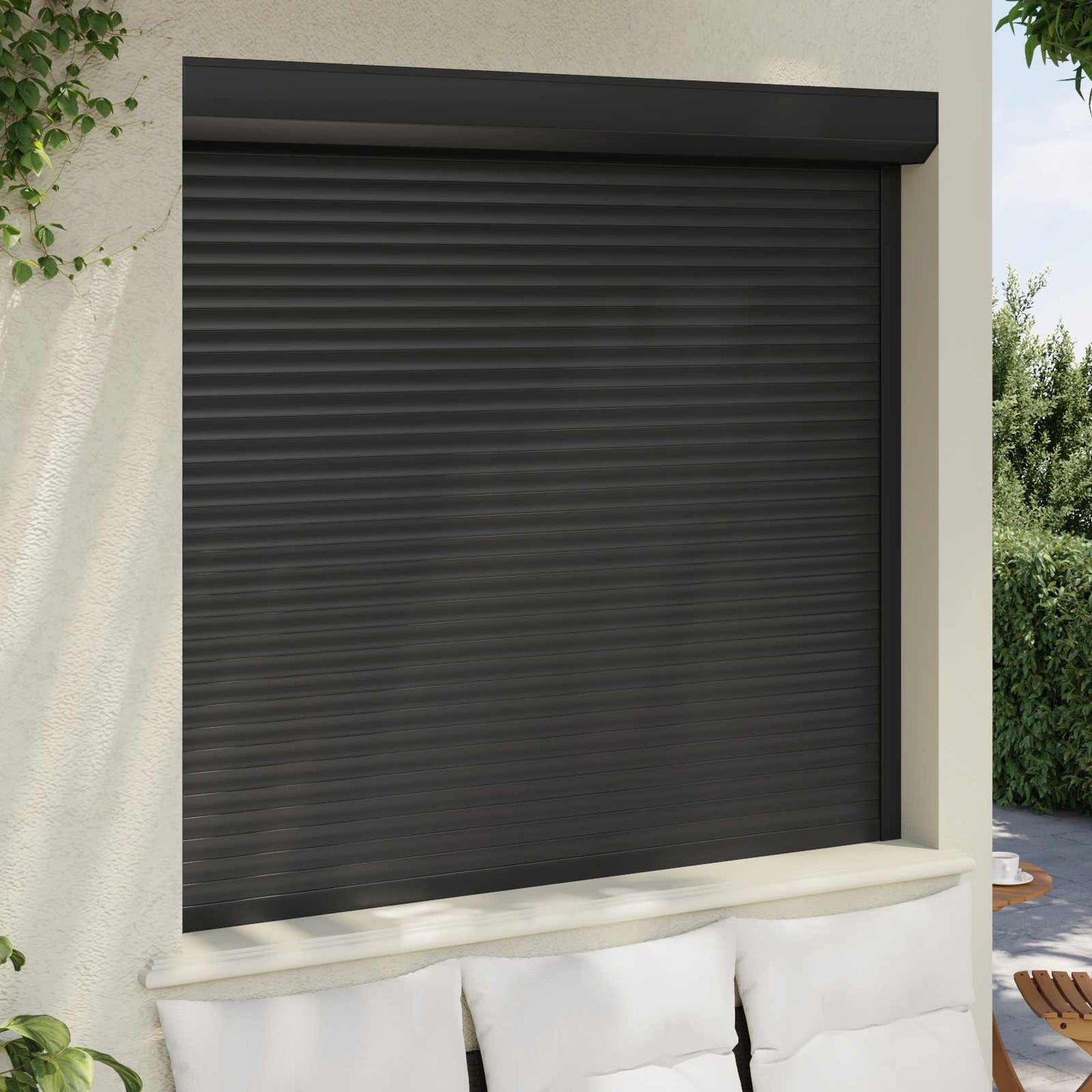 vidaXL Roller Shutter Manual Anthracite 160 x 150 cm