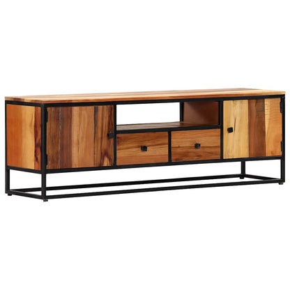 282726 vidaXL TV Cabinet 120x30x40 cm Solid Reclaimed Wood and Steel
