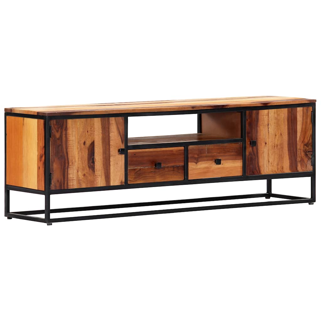 282726 vidaXL TV Cabinet 120x30x40 cm Solid Reclaimed Wood and Steel