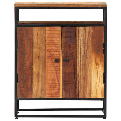 282727 vidaXL Side Cabinet 60x35x76 cm Solid Reclaimed Wood and Steel