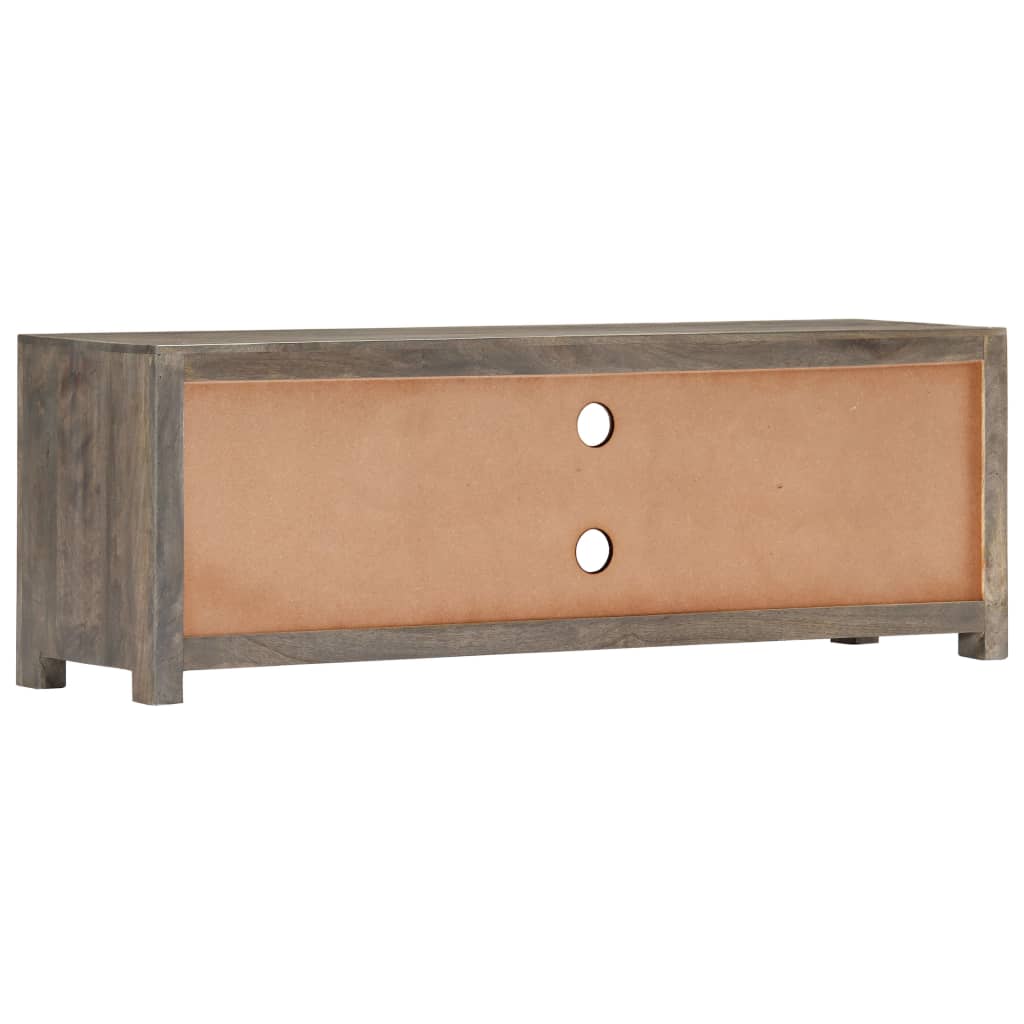 282735 vidaXL TV Cabinet Grey 120x30x40 cm Solid Mango Wood